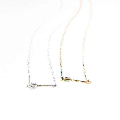 Silver and Gold Arrow Necklaces