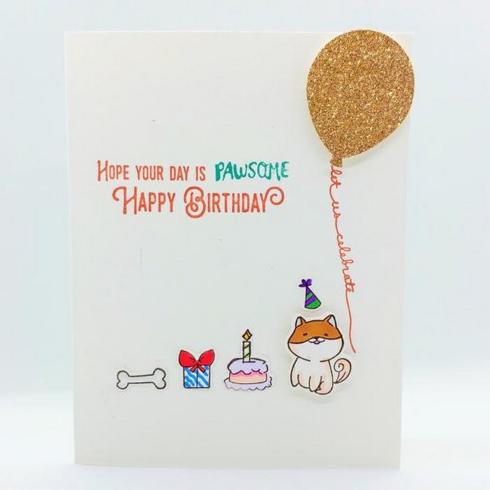 Pawsome Birthday Card
