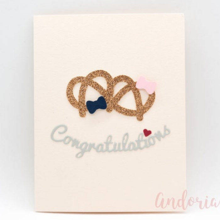 Tying the Knot Pretzel Card