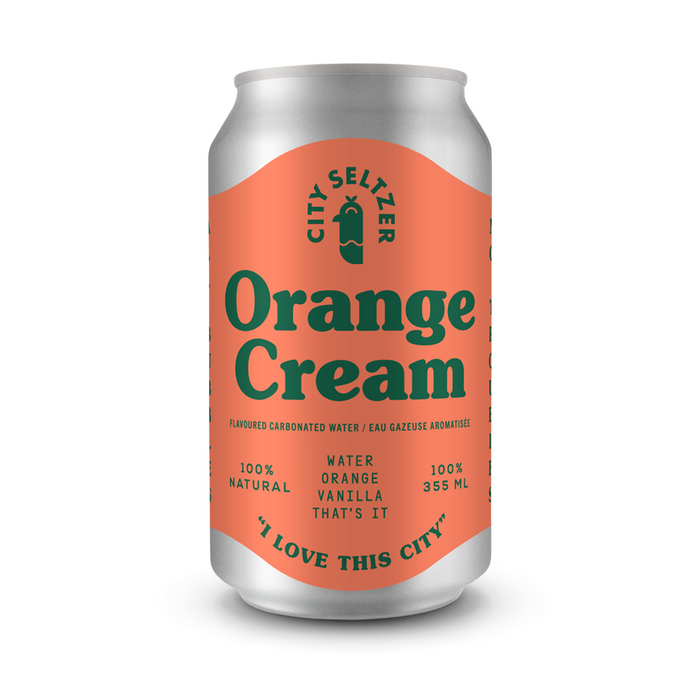 Orange Cream City Seltzer- 4 Pack