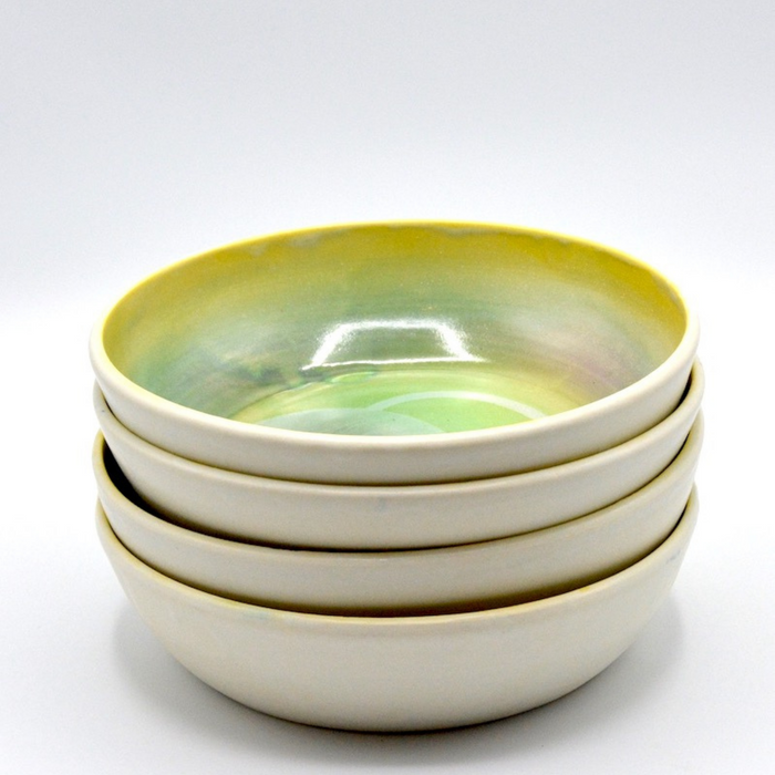 Pasta/Salad Bowl- Yellow/Green-Large Qty 1