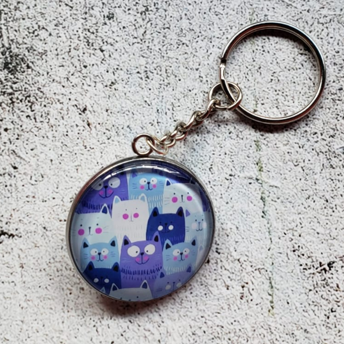 Funny Cats Key Chain
