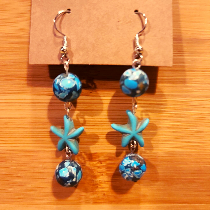 Tropical Blue Earring Set