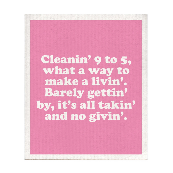 Cleanin' 9 to 5 Dishcloth